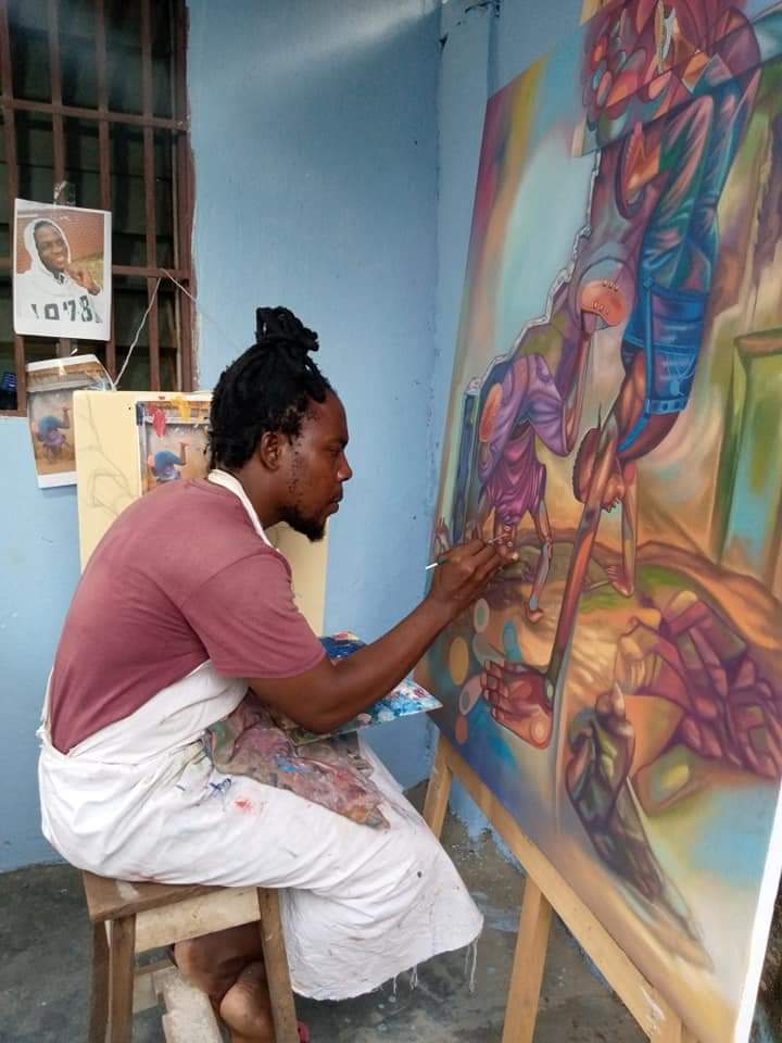 Émile Ngameni aka Nga Daybor artiste visuel Camerounais